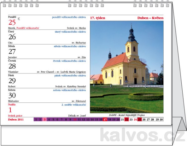 Stolní týdenní kalendář